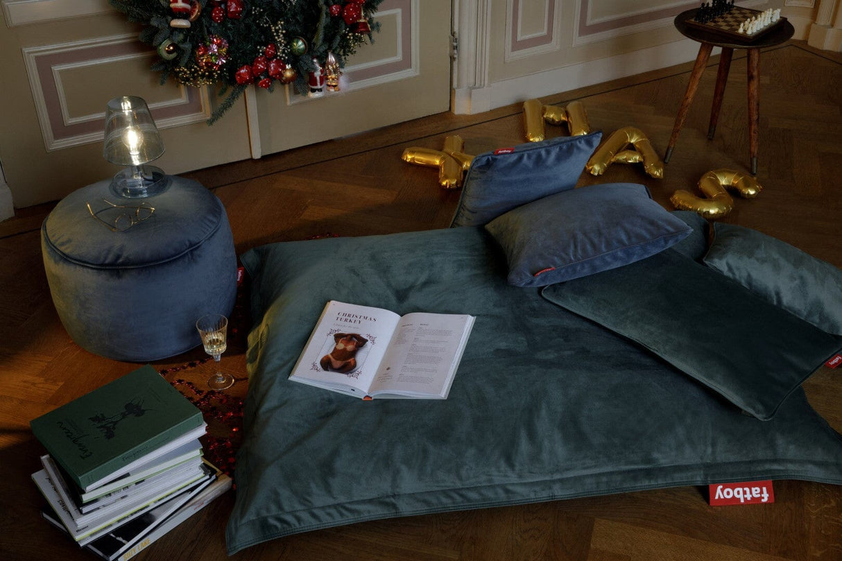 Fatboy Point Velvet Pouf rond Ø50cm Indoor Polyester effet velour