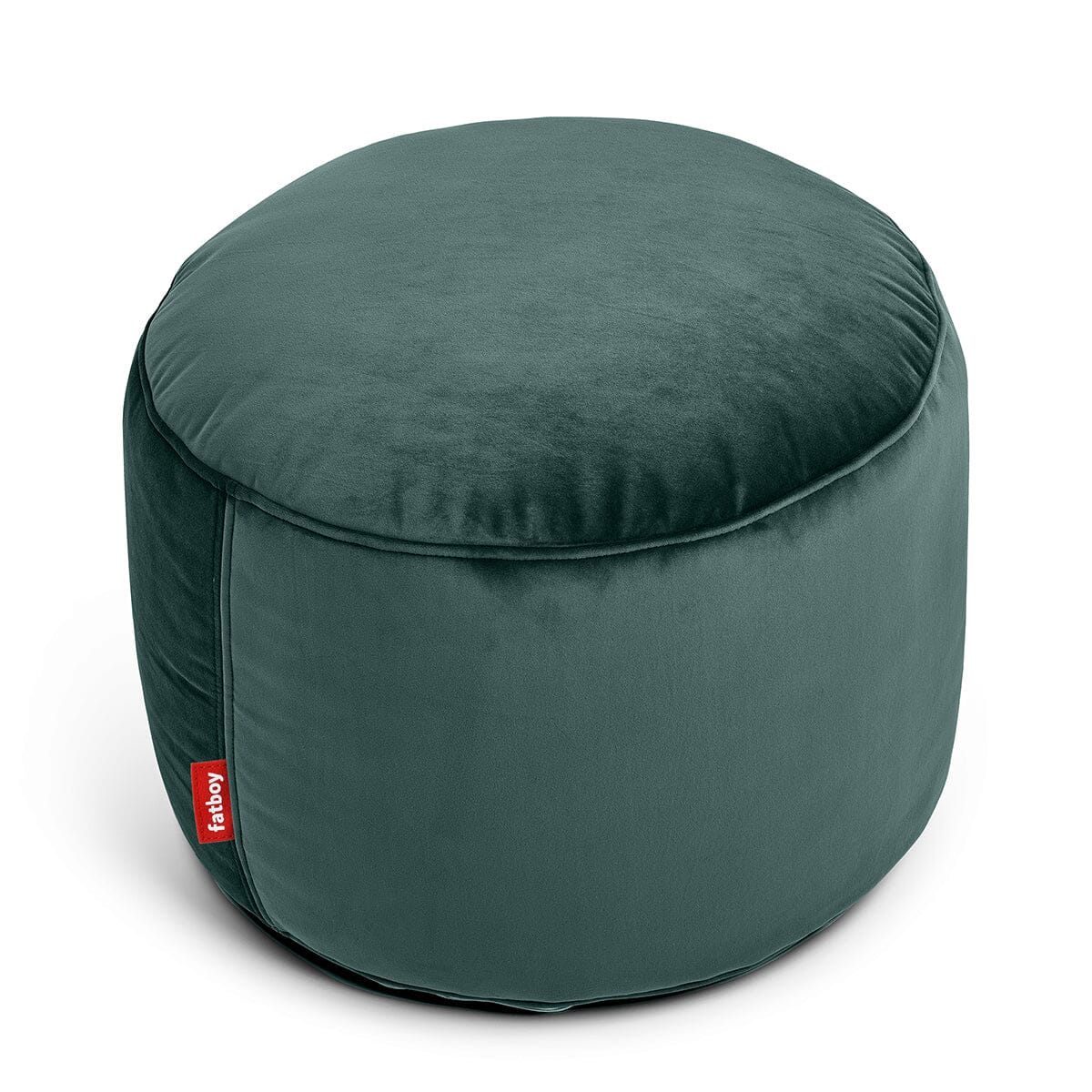 Fatboy Point Velvet Pouf rond Ø50cm Indoor Polyester effet velour Recycled Petrol
