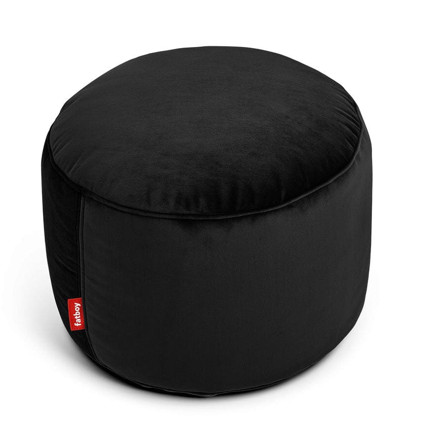Fatboy Point Velvet Pouf rond Ø50cm Indoor Polyester effet velours Recycled Black