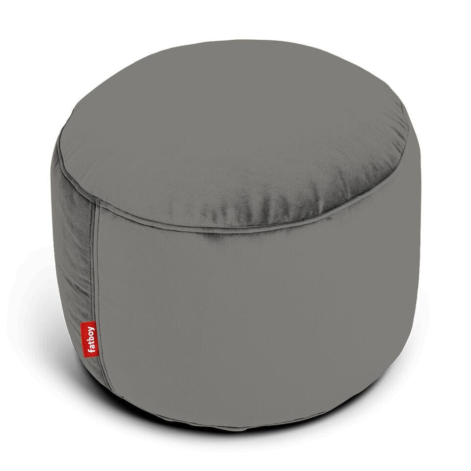 Fatboy Point Velvet Pouf rond Ø50cm Indoor Polyester effet velours Recycled Taupe