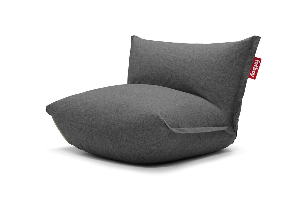 Fatboy The BonBaron Outdoor Pouf avec Dossier Outdoor Rock Grey Olefin