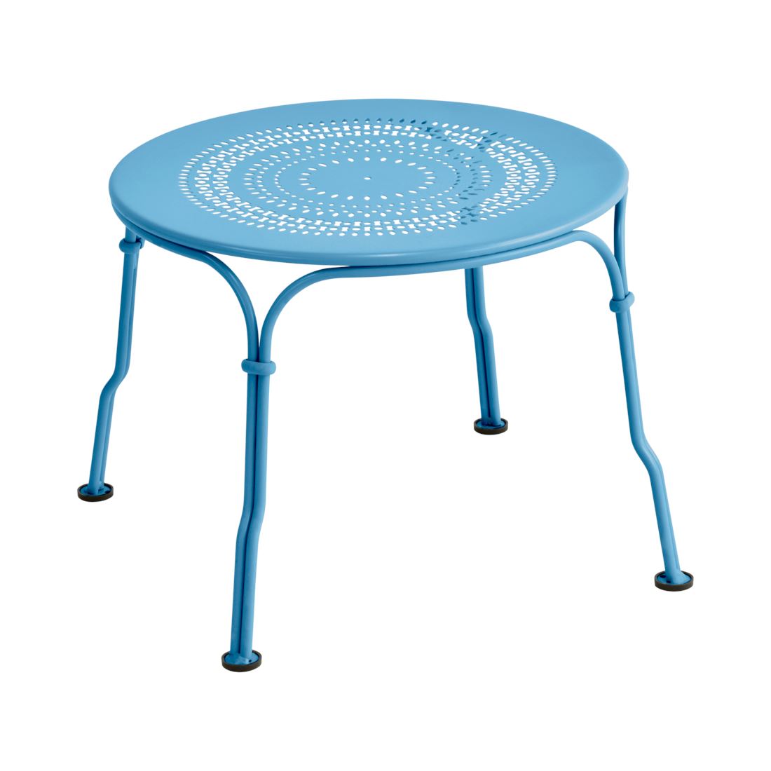 Fermob 1900 Table basse Ø45cm Bleu maya E1