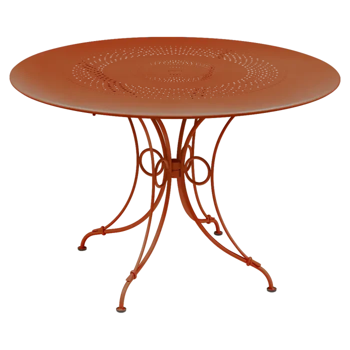 Fermob 1900 Table Ø 117cm Orange confite E2