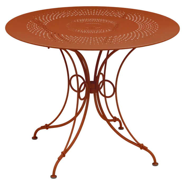Fermob 1900 Table Ø 96cm Orange confite E2