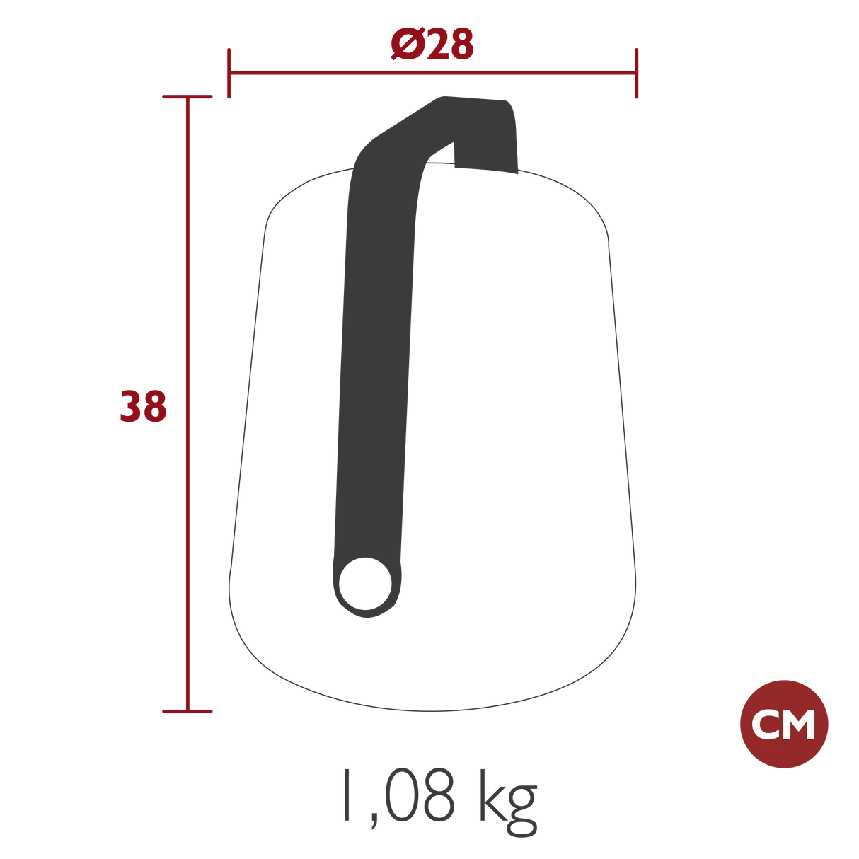 Fermob Balad Bamboo Lampe h.38cm