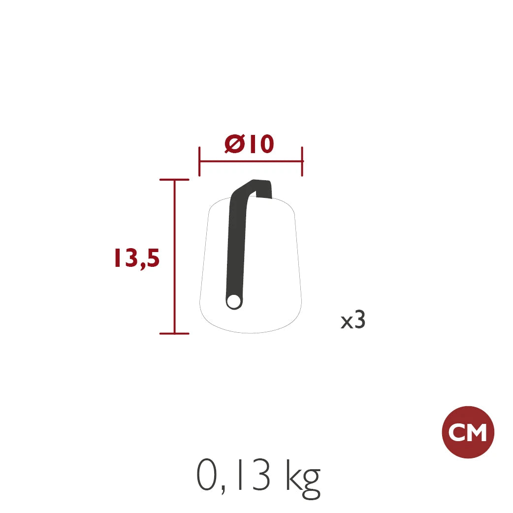 Fermob Balad Bamboo Lot de 3 lampes h.12cm
