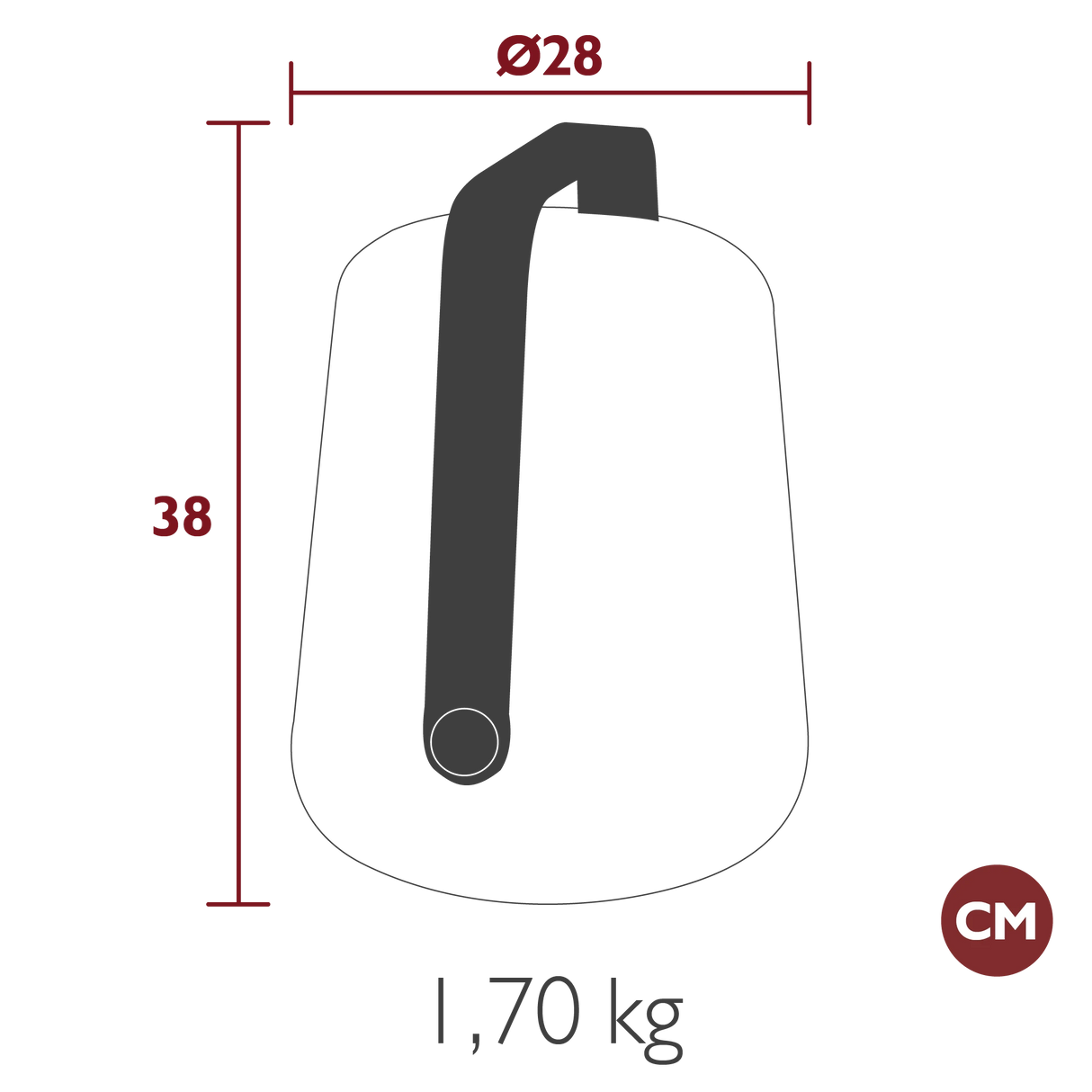 Fermob Balad² Lampe h.38cm Modèle 2026
