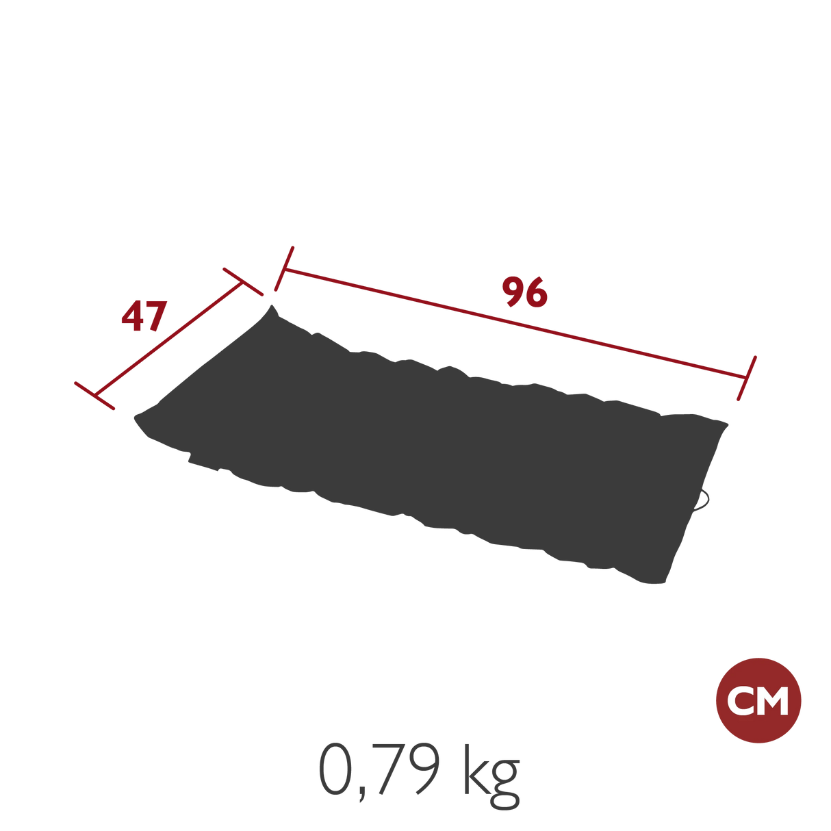 Fermob Basics Coussin outdoor 96 x 47cm pour fauteuil bas Luxembourg