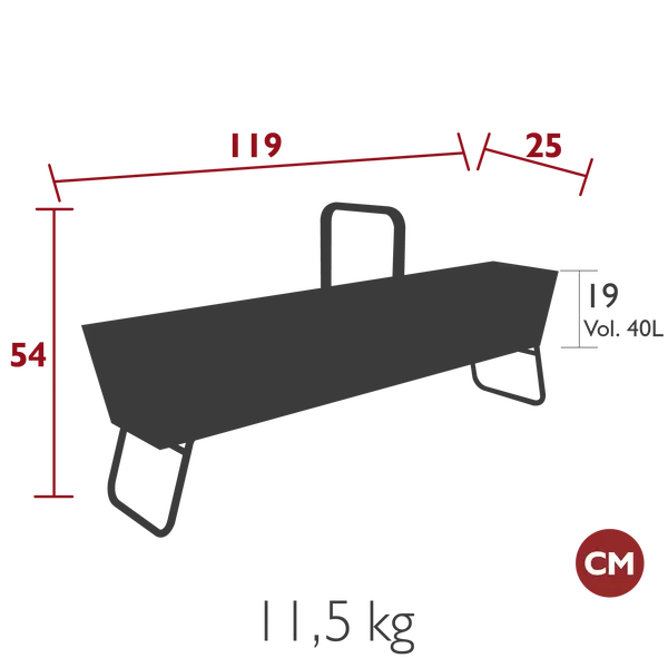 Fermob basket Jardinière longue