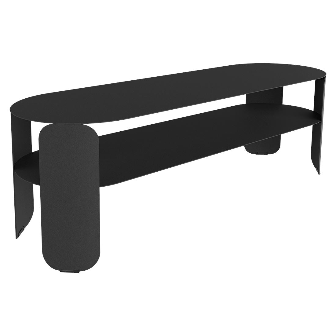 Fermob Bebop Console basse 120 x 40cm - H: 42cm Carbone 47