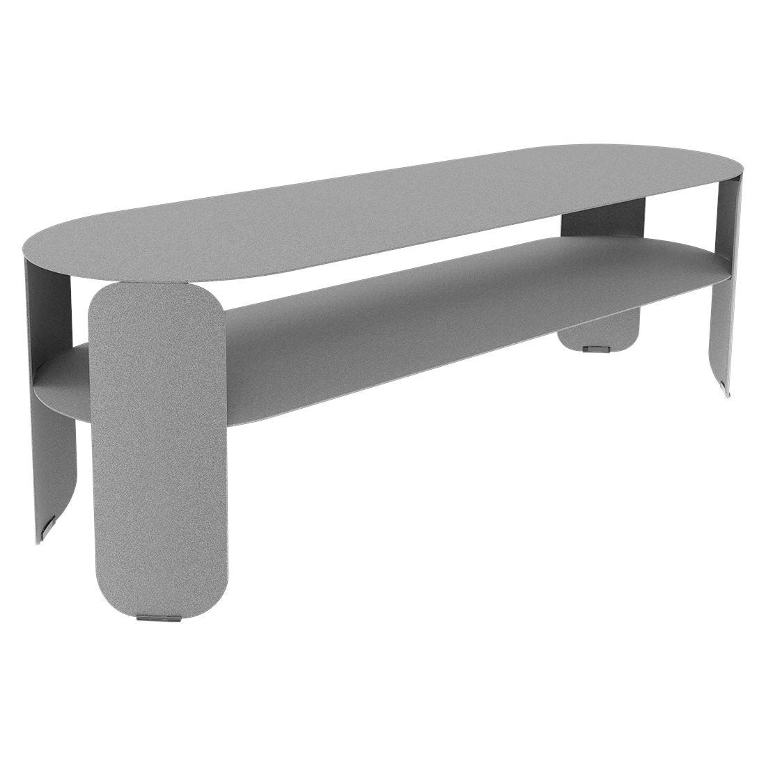 Fermob Bebop Console basse 120 x 40cm - H: 42cm Gris lapilli C7
