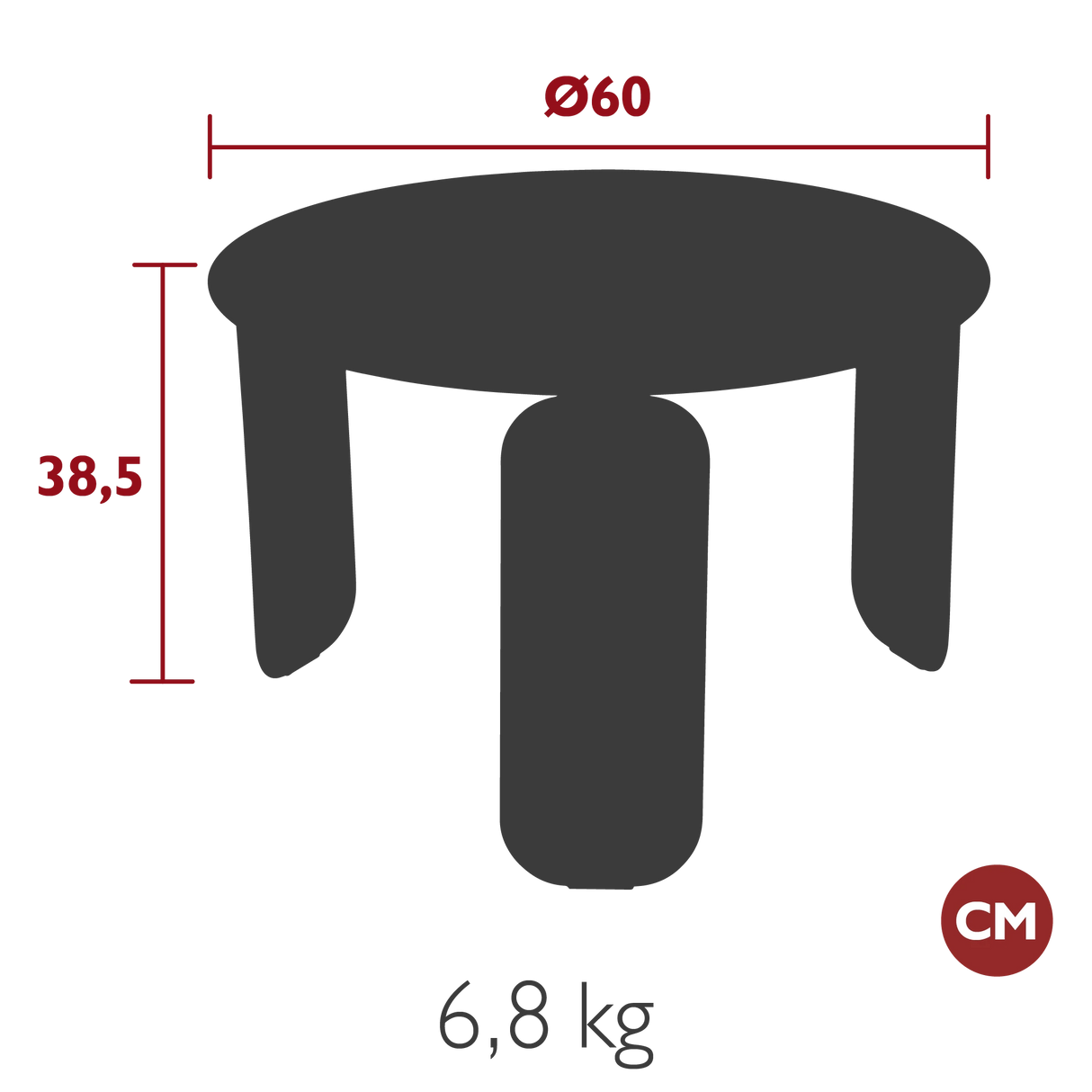 Fermob Bebop Table basse Ø 60cm