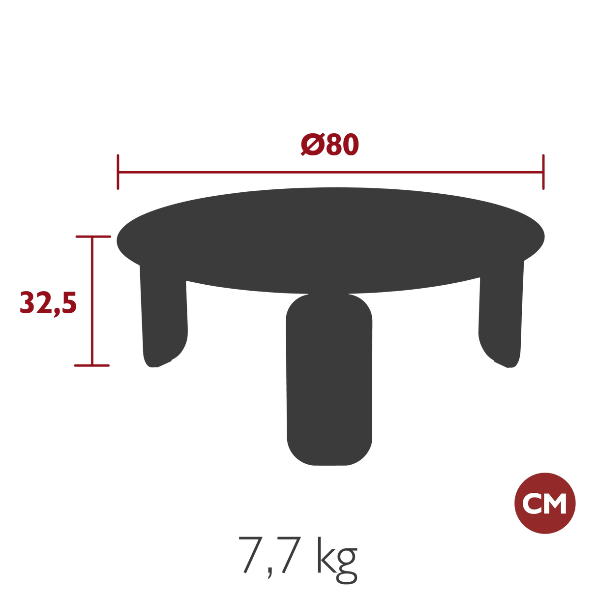 Fermob Bebop Table basse Ø 80cm