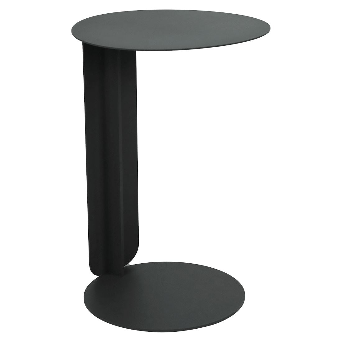 Fermob Bebop Table déportée Ø40cm - H: 60cm Carbone 47