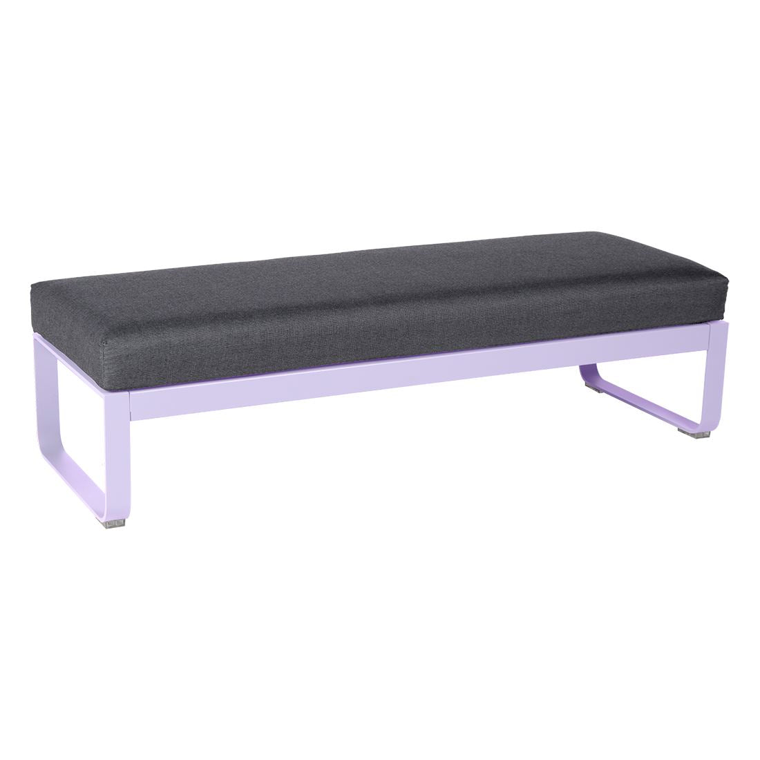 Fermob Bellevie Banquette 2 places Guimauve D1 Gris graphite A3