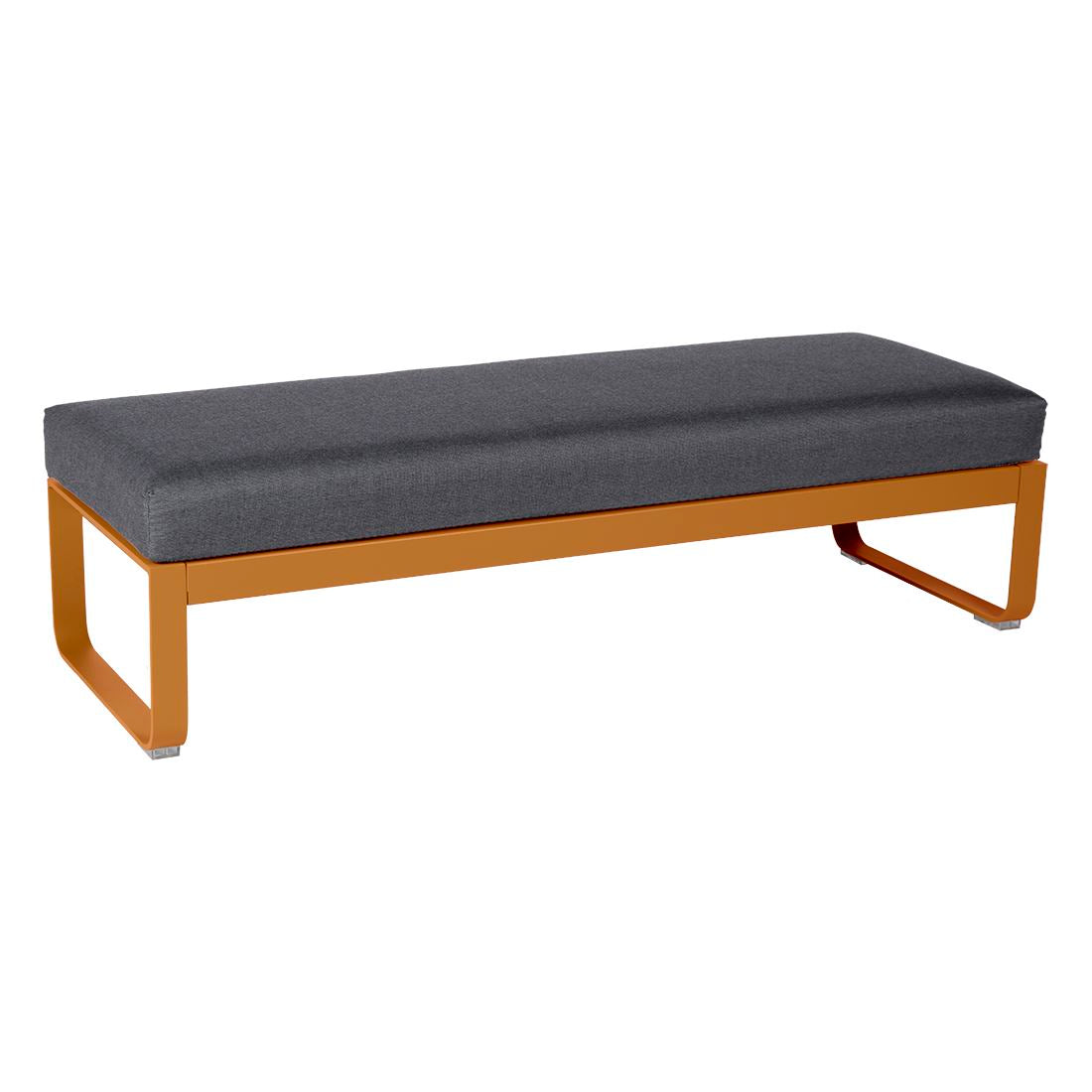 Fermob Bellevie Banquette 2 places Pain d'épices D2 Gris graphite A3