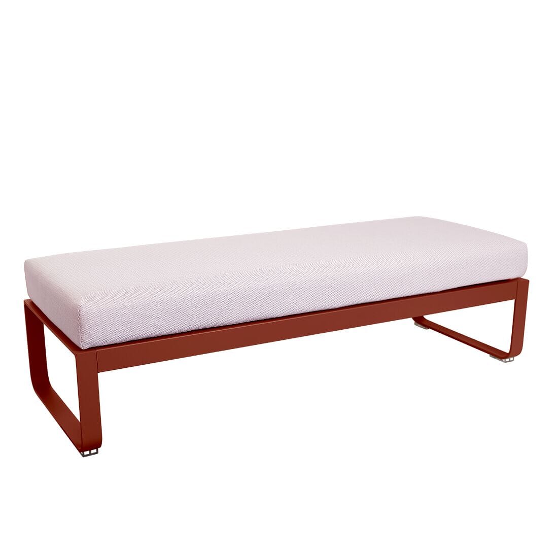 Fermob Bellevie Banquette 2 places Perle Ocre rouge 20