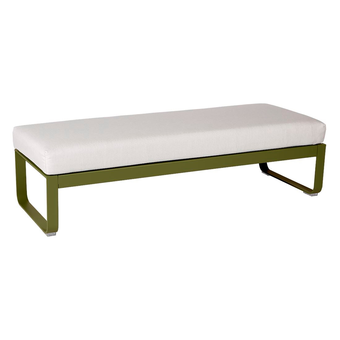 Fermob Bellevie Banquette 2 places Pesto D3 Blanc grisé 81