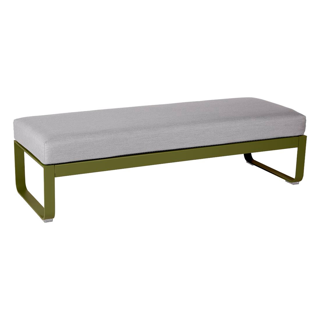 Fermob Bellevie Banquette 2 places Pesto D3 Gris flanelle 79