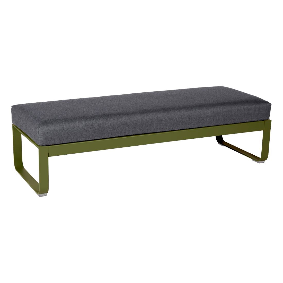 Fermob Bellevie Banquette 2 places Pesto D3 Gris graphite A3