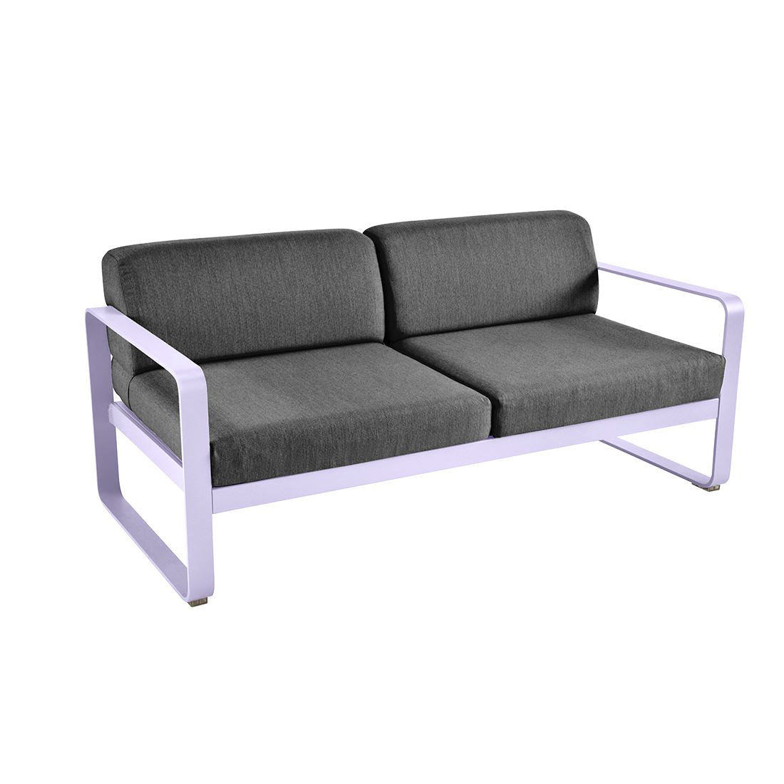 Fermob Bellevie Canapé 2 places Guimauve D1 Gris graphite A3