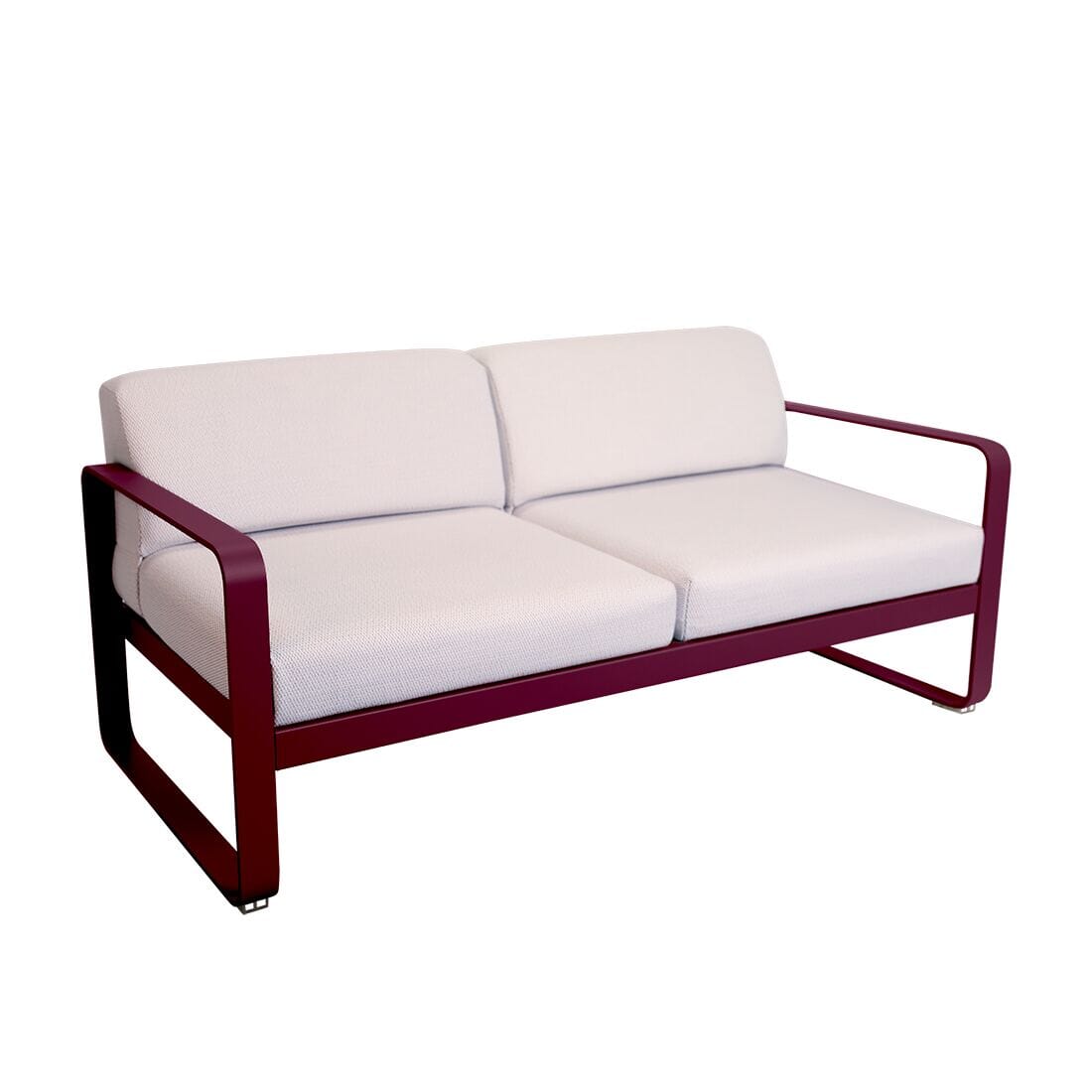 Fermob Bellevie Canapé 2 places Perle Cerise noire B9
