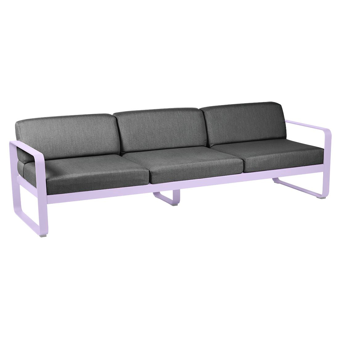 Fermob Bellevie Canapé 3 places Guimauve D1 Gris graphite A3