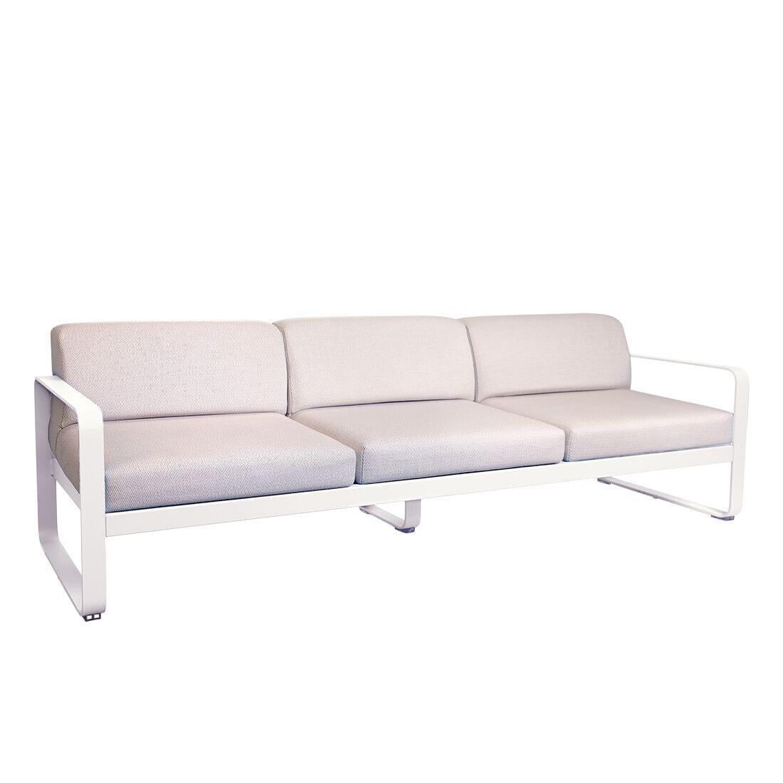 Fermob Bellevie Canapé 3 places Perle Blanc coton 01