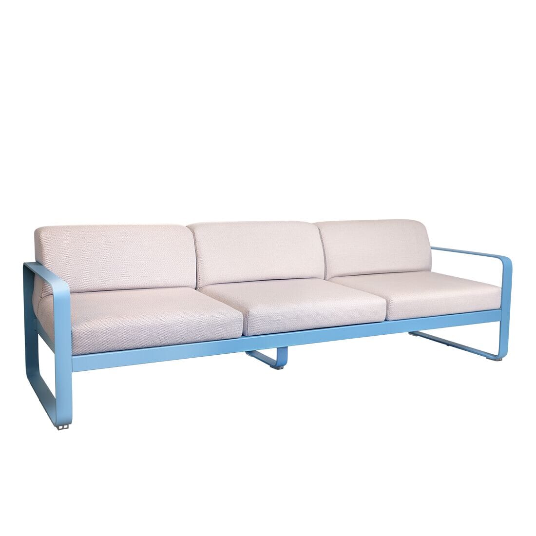 Fermob Bellevie Canapé 3 places Perle Bleu maya E1