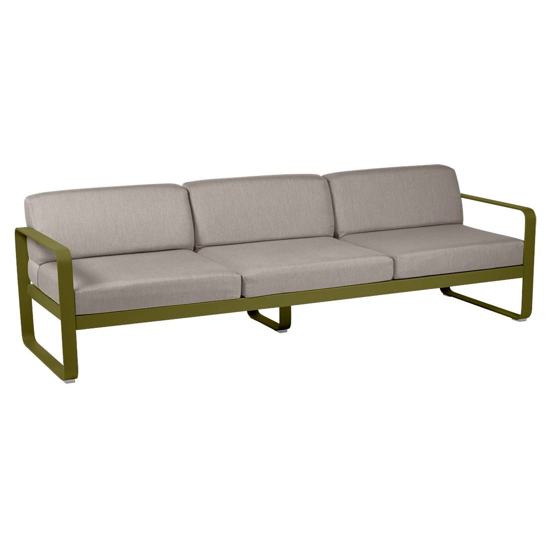 Fermob Bellevie Canapé 3 places Pesto D3 Taupe grisé B8