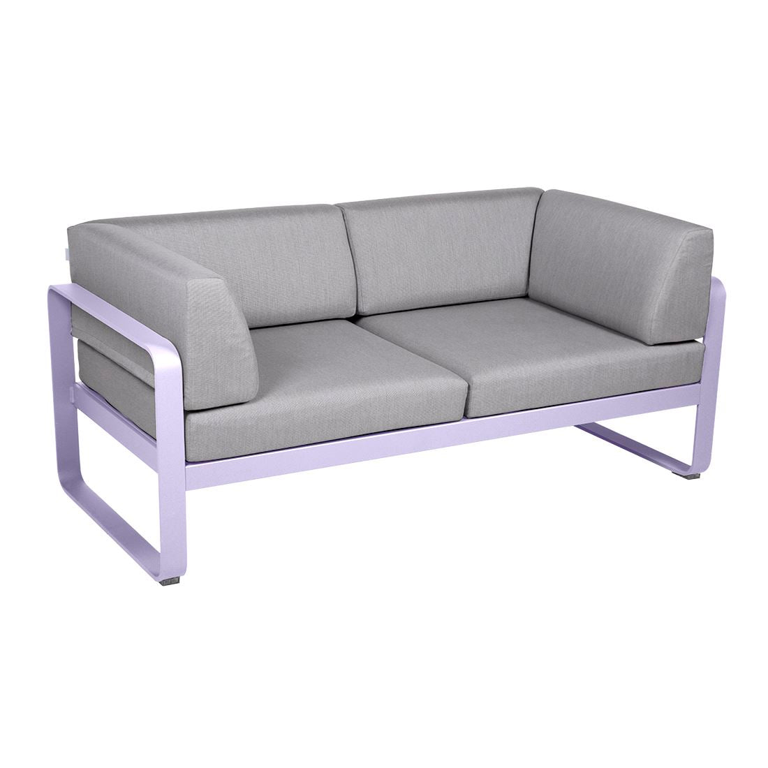 Fermob Bellevie Canapé Club 2 places Guimauve D1 Gris flanelle 79