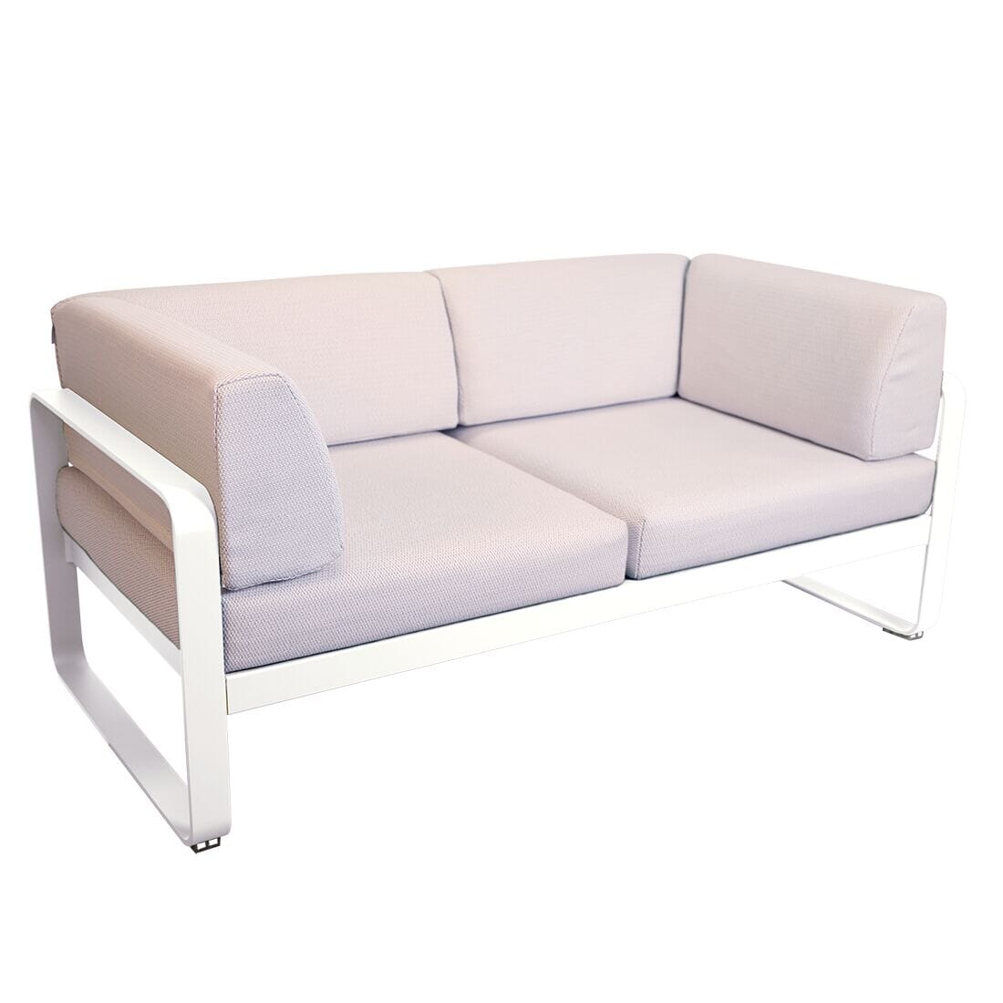 Fermob Bellevie Canapé Club 2 places Perle Blanc coton 01