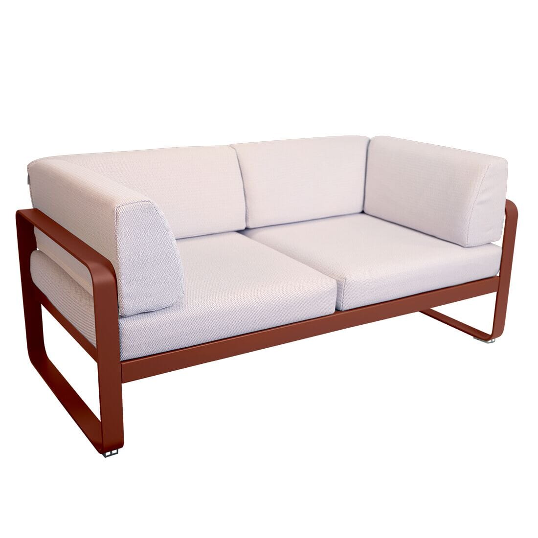 Fermob Bellevie Canapé Club 2 places Perle Ocre rouge 20