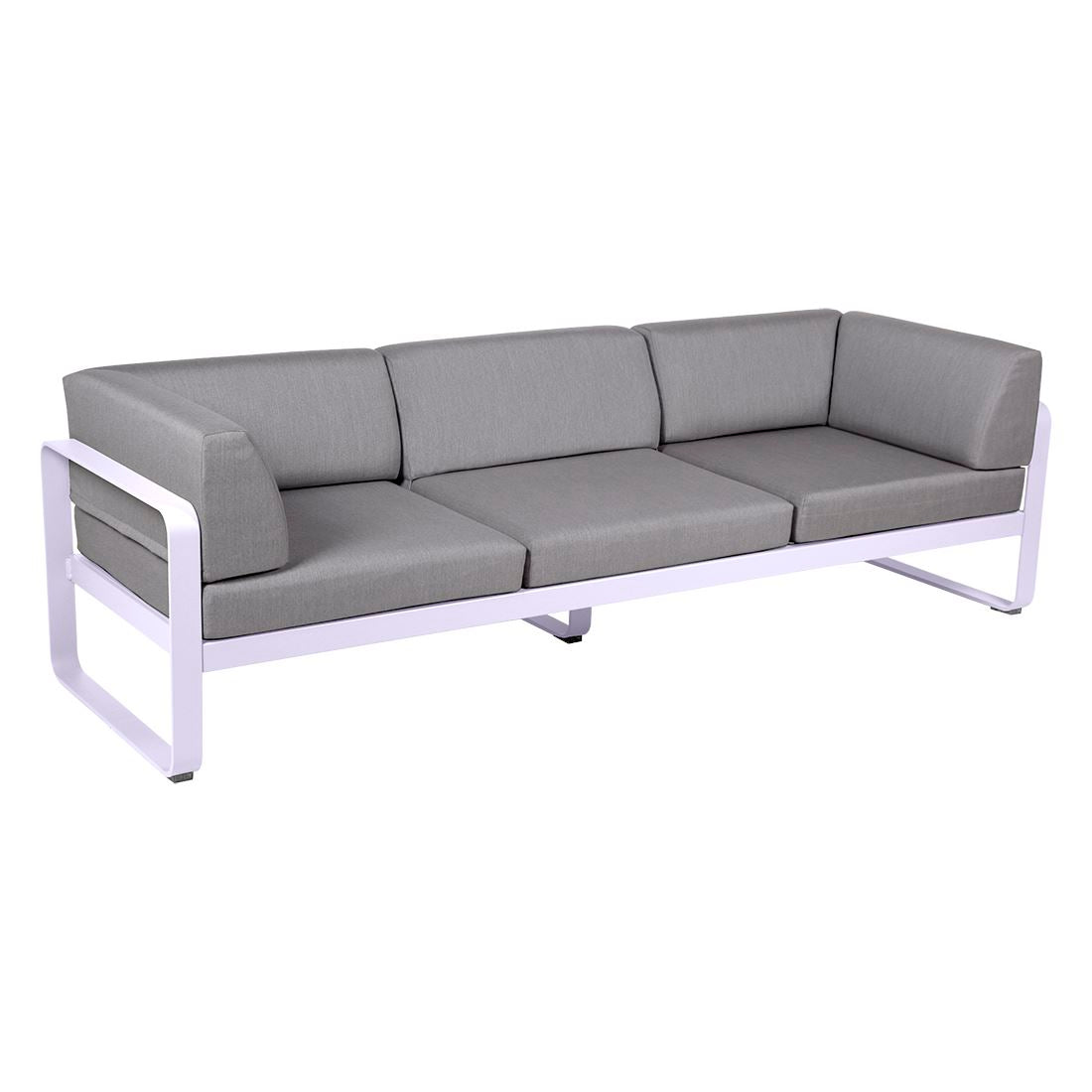 Fermob Bellevie Canapé club 3 places Guimauve D1 Gris flanelle 79