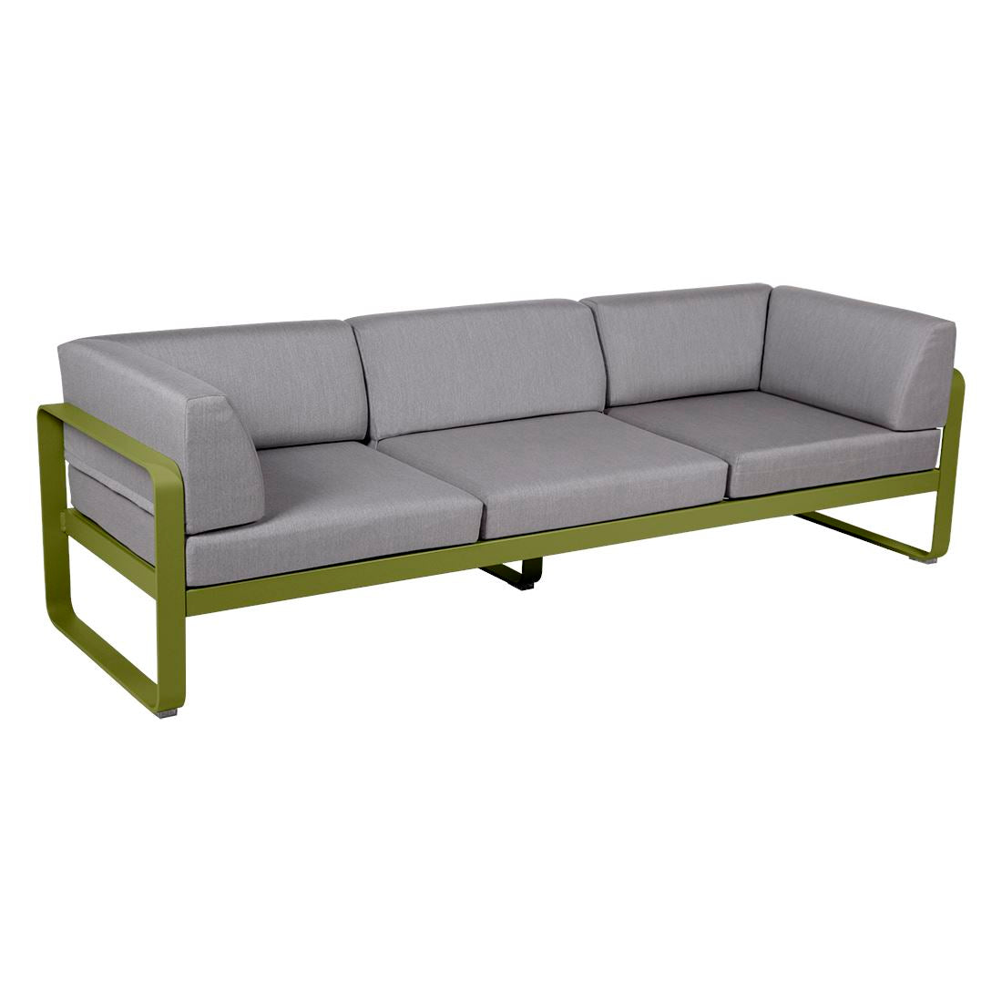 Fermob Bellevie Canapé club 3 places Pesto D3 Gris flanelle 79