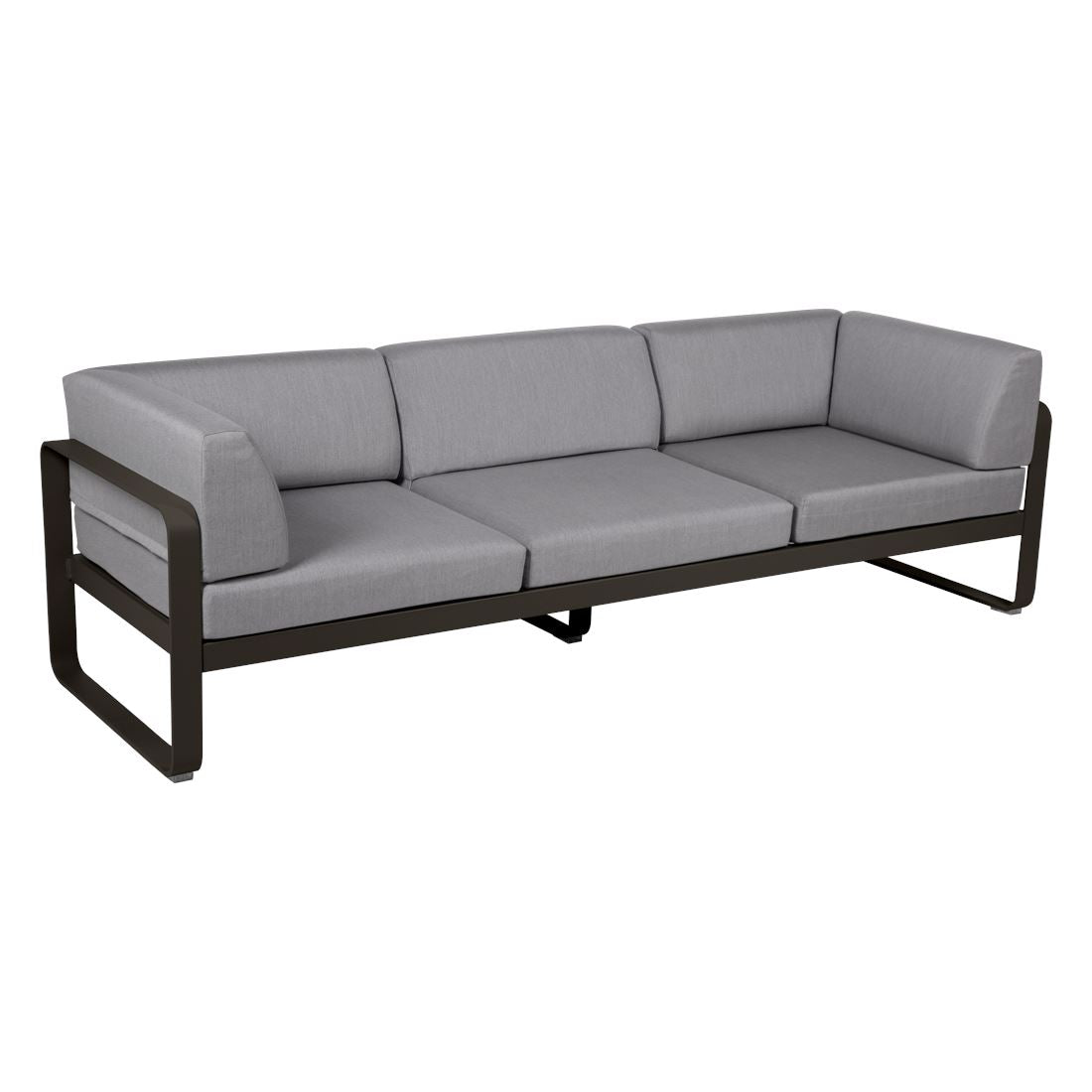 Fermob Bellevie Canapé club 3 places Tonka E3 Gris flanelle 79