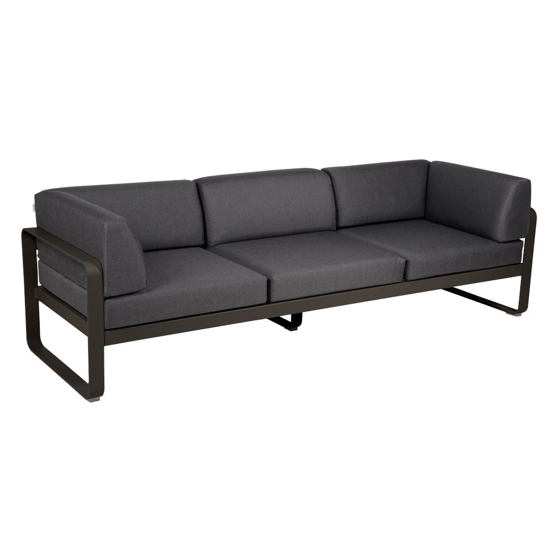 Fermob Bellevie Canapé club 3 places Tonka E3 Gris graphite A3