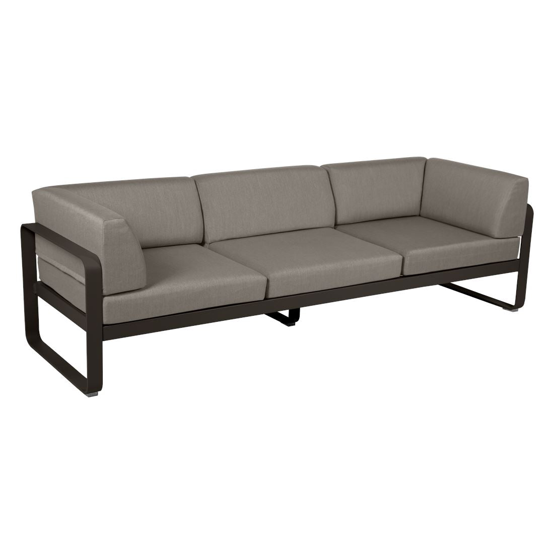 Fermob Bellevie Canapé club 3 places Tonka E3 Taupe grisé B8