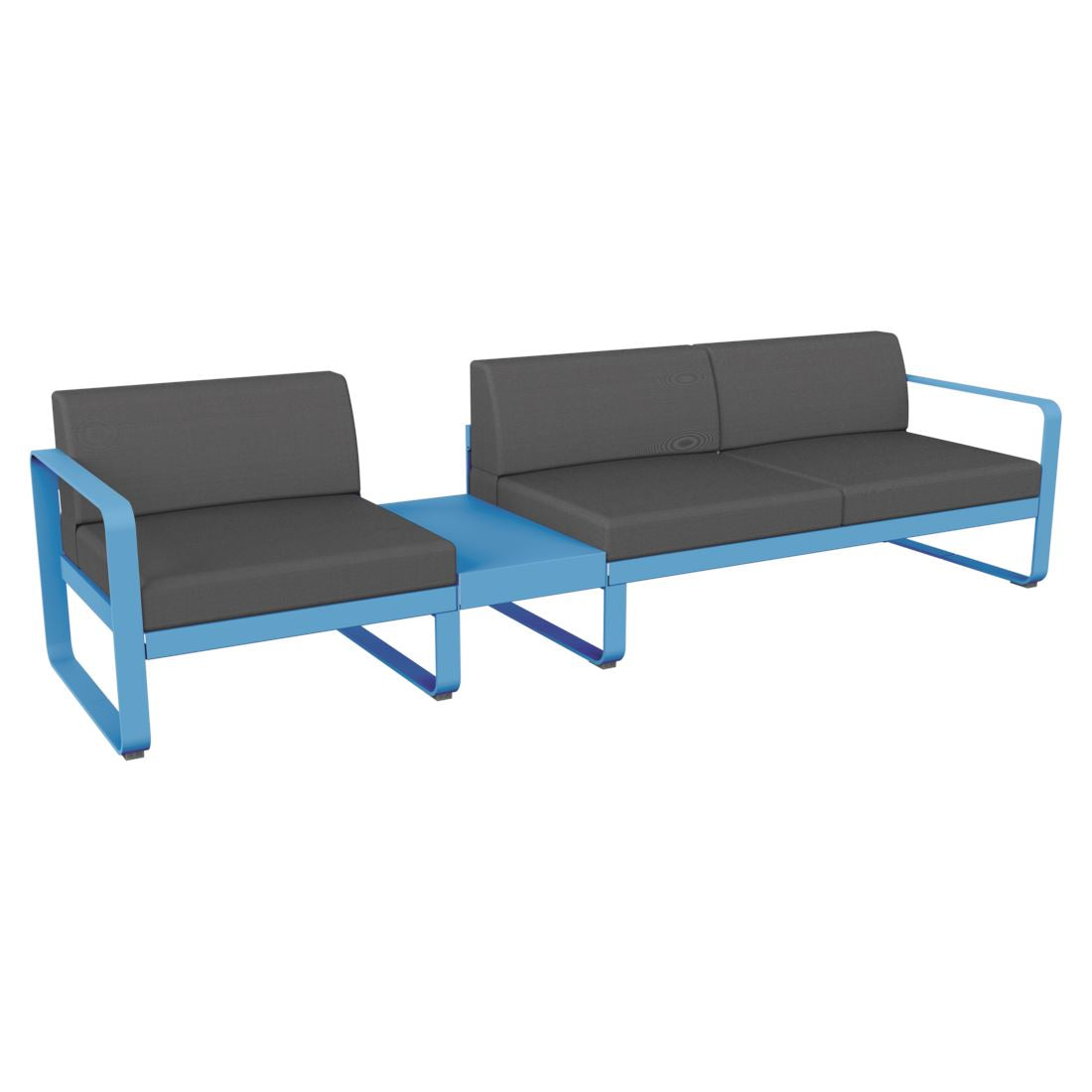 Fermob Bellevie Composition 1A Bleu maya E1 Gris flanelle 79
