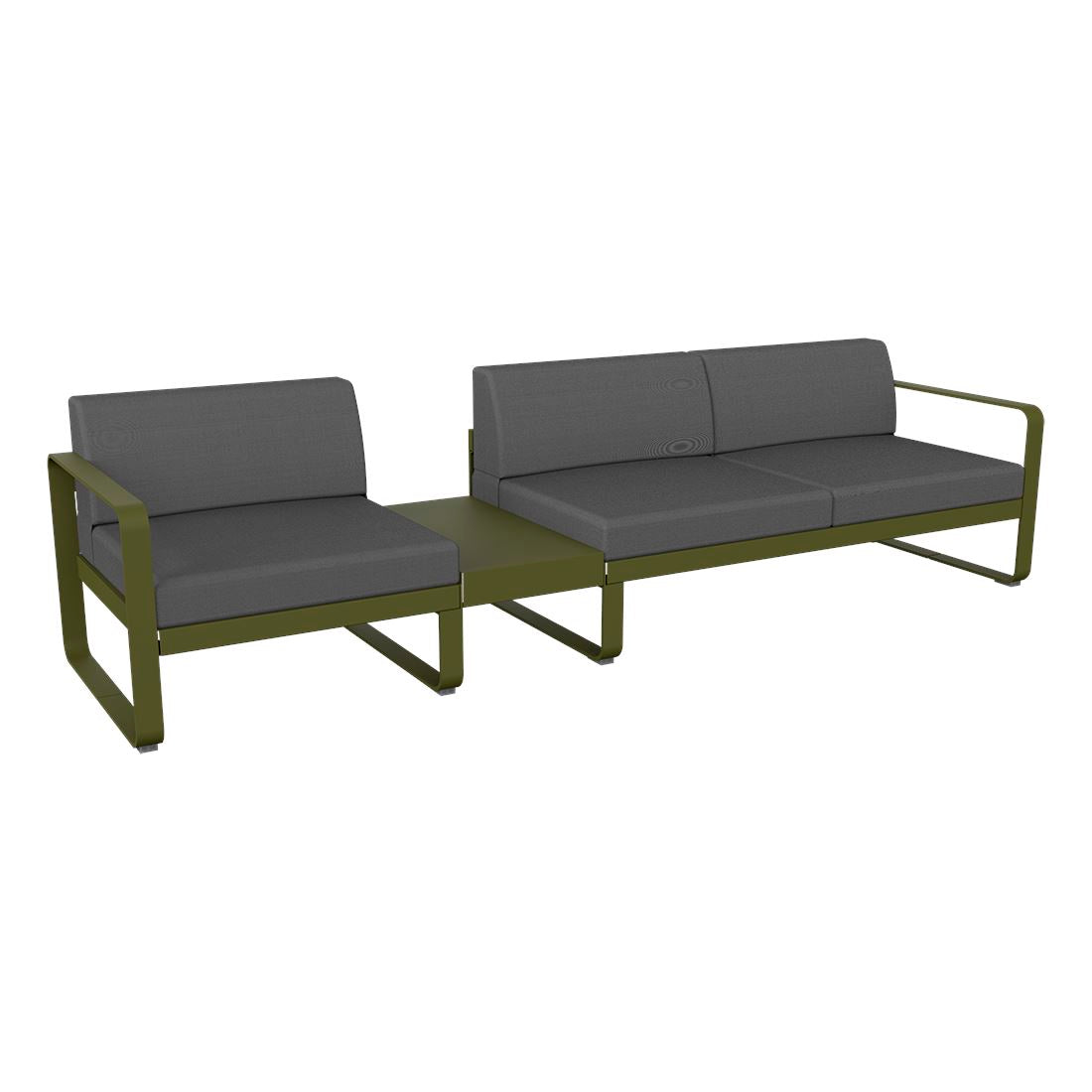 Fermob Bellevie Composition 1A Pesto D3 Gris flanelle 79