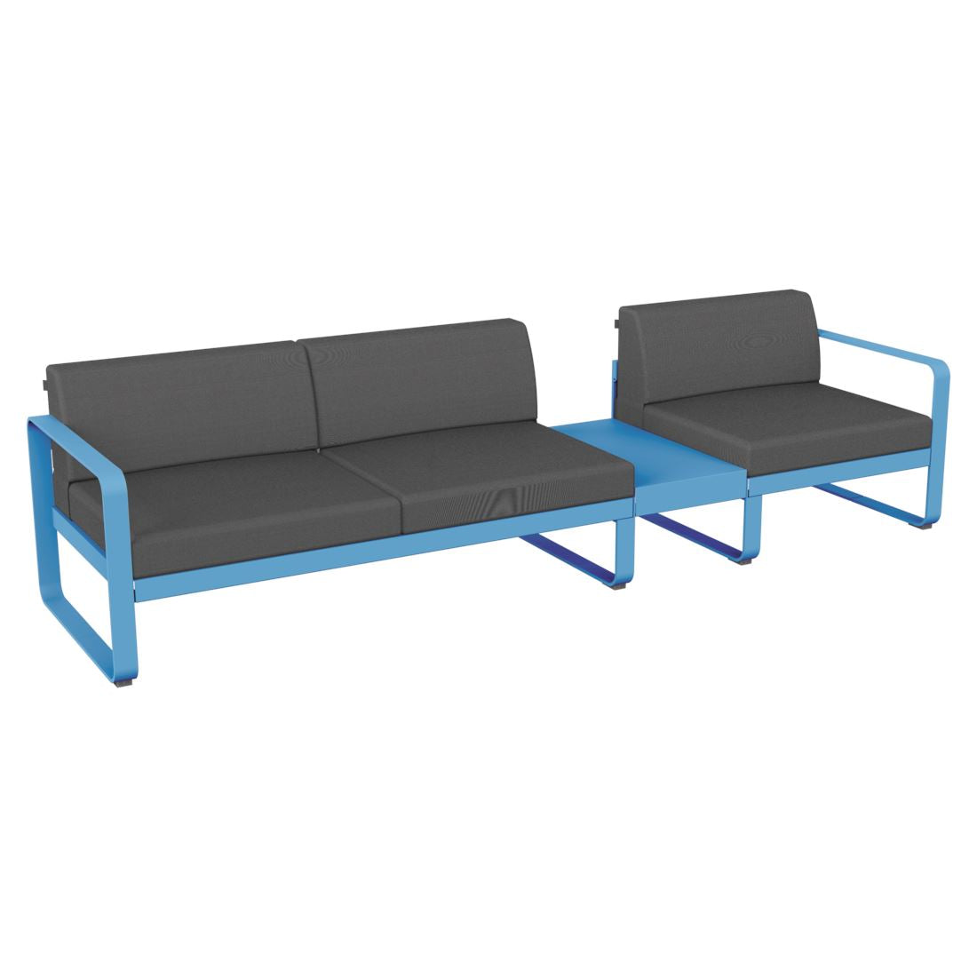 Fermob Bellevie Composition 1B Bleu maya E1 Gris flanelle 79
