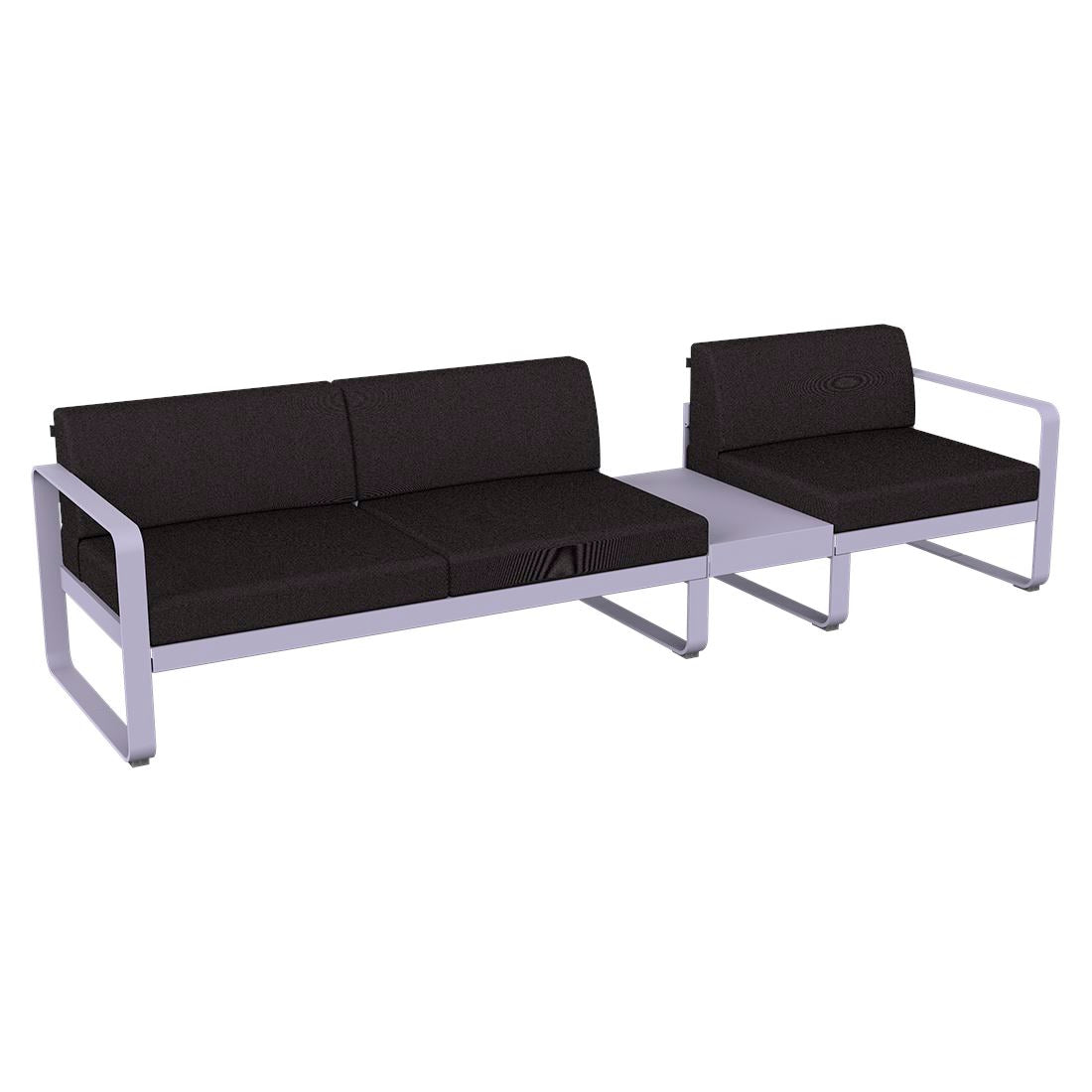 Fermob Bellevie Composition 1B Guimauve D1 Gris graphite A3
