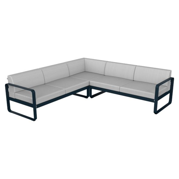 Fermob Bellevie Composition 2 Bleu abysse 92 Blanc grisé 81