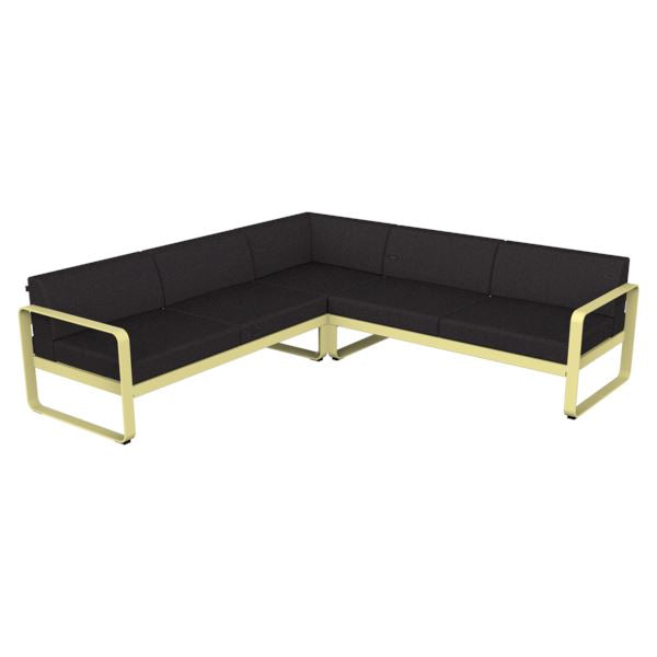 Fermob Bellevie Composition 2 Citron givré A6 Gris graphite A3