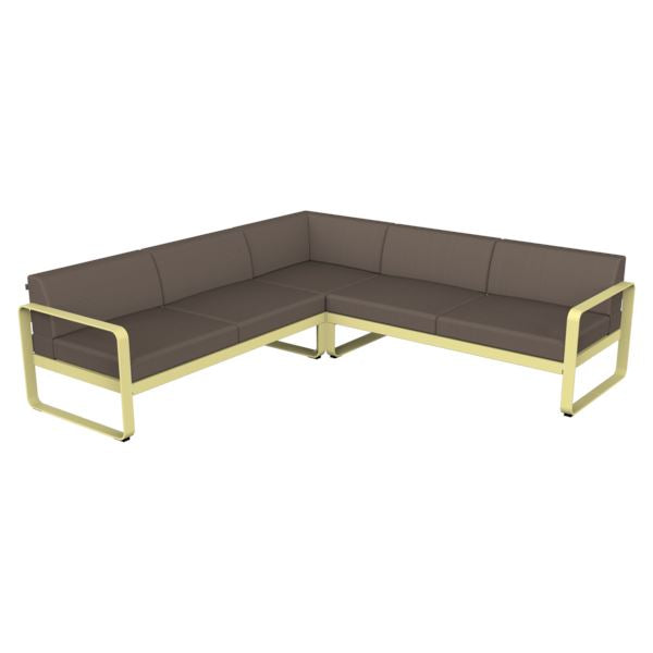 Fermob Bellevie Composition 2 Citron givré A6 Taupe grisé B8