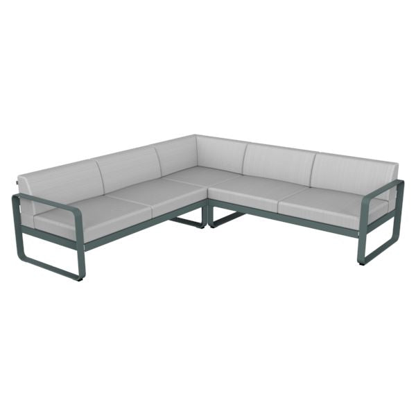 Fermob Bellevie Composition 2 Gris orage 26 Blanc grisé 81