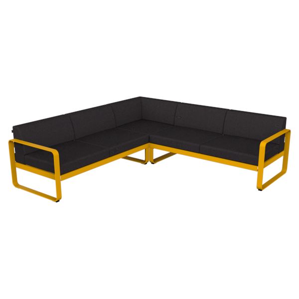 Fermob Bellevie Composition 2 Miel C6 Gris graphite A3