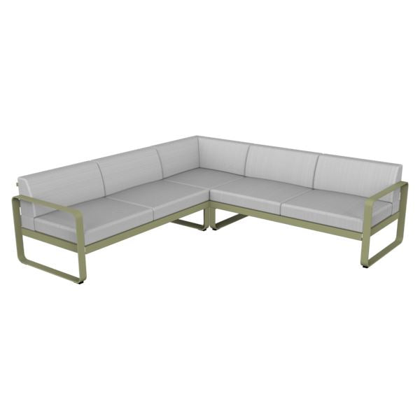 Fermob Bellevie Composition 2 Vert tilleul 65 Blanc grisé 81