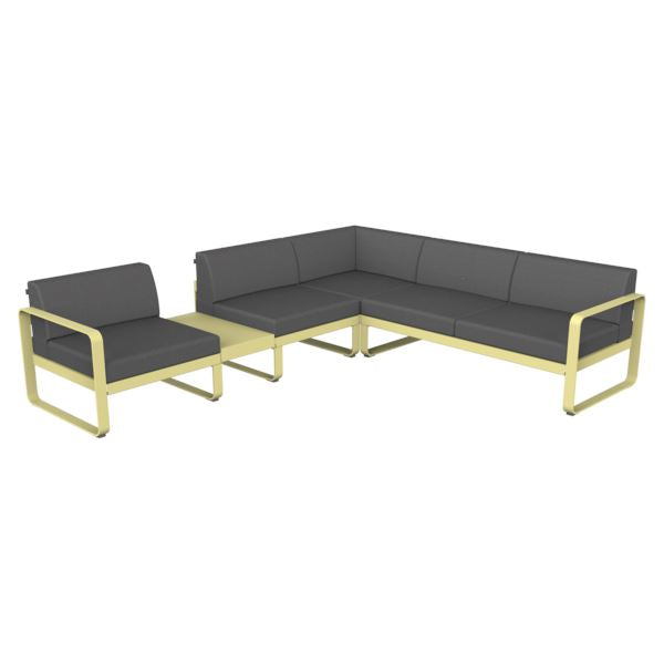 Fermob Bellevie Composition 3A Citron givré A6 Gris flanelle 79