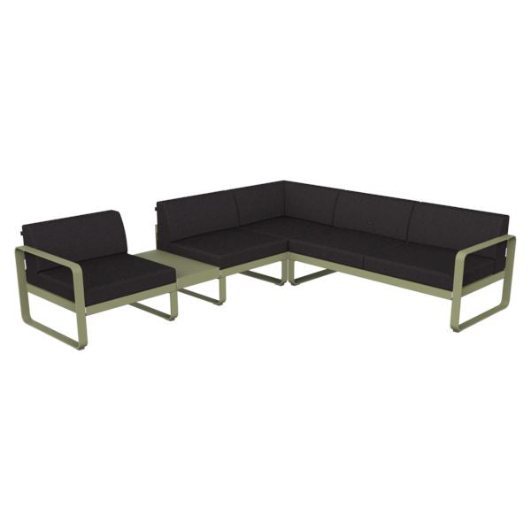 Fermob Bellevie Composition 3A Vert tilleul 65 Gris graphite A3